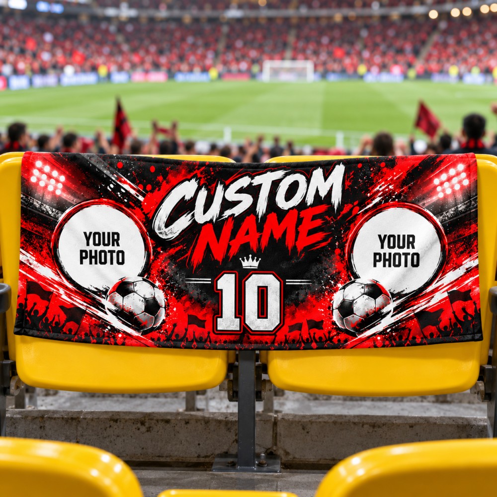 1PCS Custom Soccer Fan Towel P - Party Games Name 评论和价格